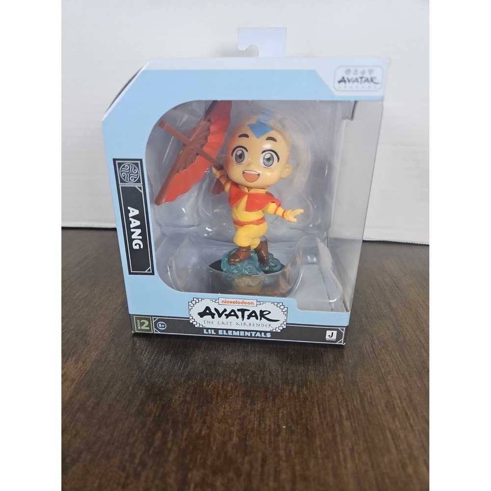 Nickelodeon Avatar The Last Air Bender Lil Elementals Aang Figurine Book 2 New!